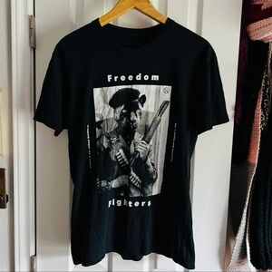 Fly Supply black panther short sleeve freedom fighter tshirt